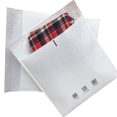 Light And Fashionable White Colored Protection Clothing Plastic Bubble Bag