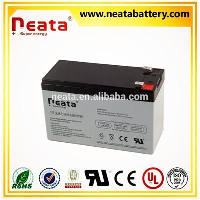 Low Self -discharge Rechargeable Sealed 12V9ah Lead Acid Battery For Security And Alarm System, UPS