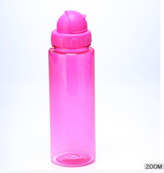 Kids Water Bottle With Straw - Leak Proof Sliding Lid Eco Friendly Tritan Plastic