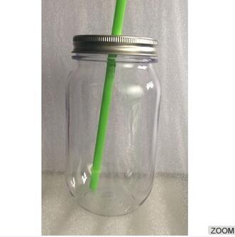 Wide Mouth With Airtight Plastic Lid - BPA-Free Dishwasher Safe Mason Jar For Fermenting, Kombucha, Kefir, Storing And Canning Uses, Clear