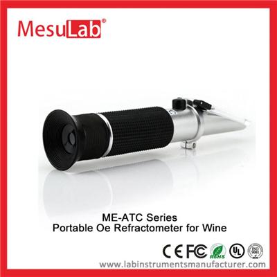 Hand Held Refractometer Wine And OE For Fruit Juice Brewery And Farming