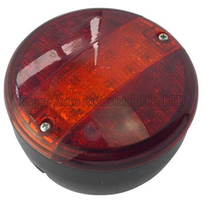 LED Combination Light - 5.5 Hamburger Lamp Stop/Tail/Indicator Lights 10 Red + 10 Amber LEDs