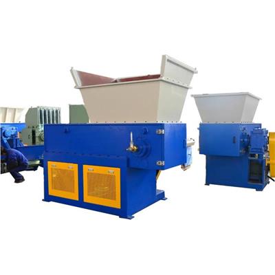 Single Shaft Shredding Crushing Machine Line For Recycling Rigid Plastic Lump Pallet Drum Chair Crate Container