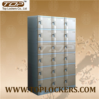 Six Tier Plastic Cabinet, Strong Lockset for Security