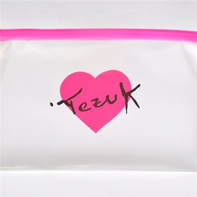 New Design Transparent Clear Pvc Cosmetic Vinyl Bag With Zipper Top