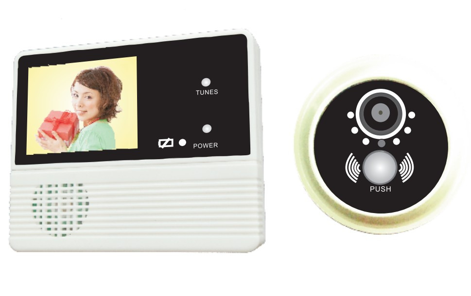 Factory DIY 2.8 inch hotel digital door viewer with doorbell and good night vision GW601C-2AH
