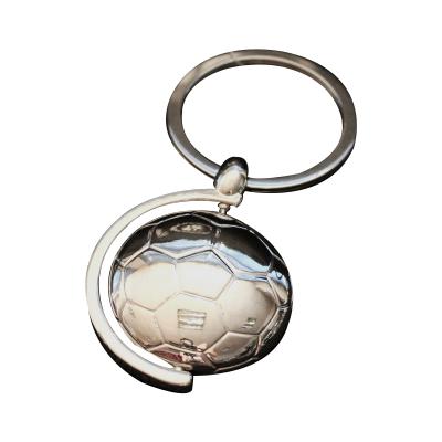 Promotional 3D Football Rotatable Metal Keychain