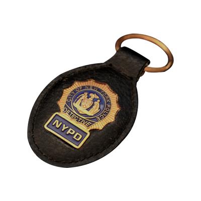 US Police Office Leather Keychains