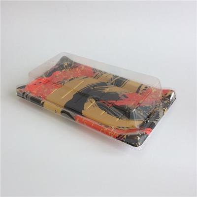 Small Plastic Sushi Packing Box With Clear Lid