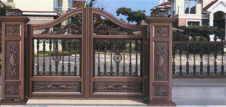 hot sale modern decorative aluminum villas gate metal gates
