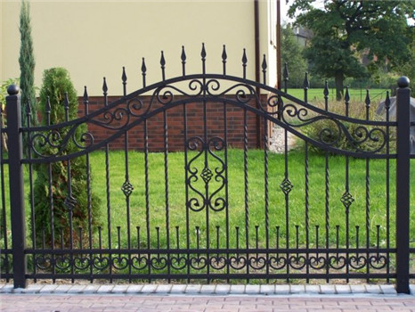 Yishujia factory small short wrought iron fence panels for garden