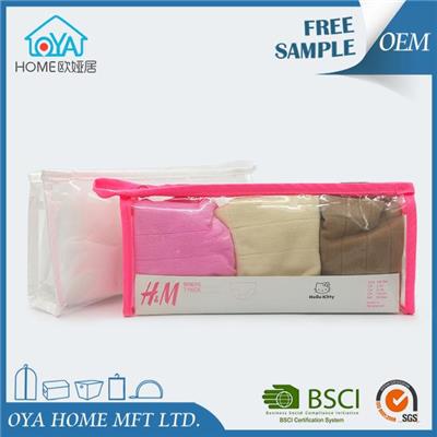 Promotional Travel Clear Pouch Packaging Bag With Zipper