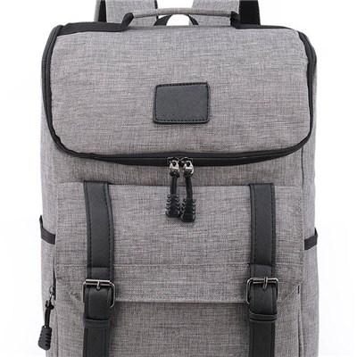 Lightweight Zipper Around Top Canvas Travel Men Backpack