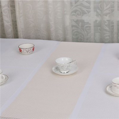 Size Of 20x135 CM Dining Table Runner PVC Silver Color Decorate Kitchen Table Cloth