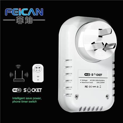 Wireless Remote Control Smart Home Energy Saving Electrical WIFI Wall Power Socket Outlet Plug With Timming Switch