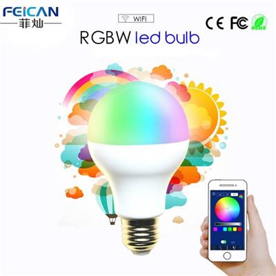 DreamColor Home Automation Wifi Led Mood Light Bulb E26 RGBW Warm White With Memory Function Controlled By Smartphone Plastic 5W/7W/9W