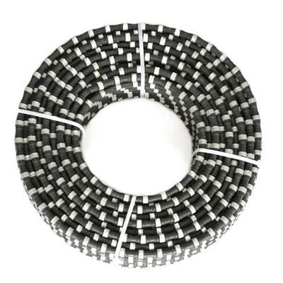 Sanshan 11.5mm/12mm Diamond Rubberized Wire Saw Rubberized Rope Stone Cutting Wire Saw For Marble Quarries Cuting