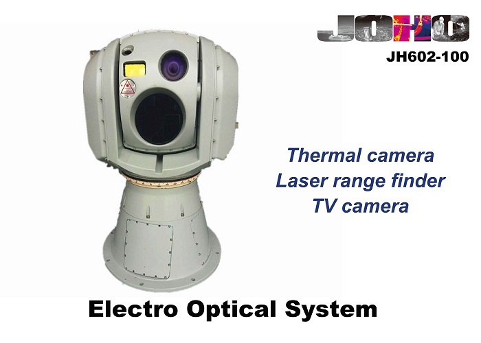 Electro Optical Sensor System / Lwir Thermal Camera HD TV Camera and 5km Laser Range Finder