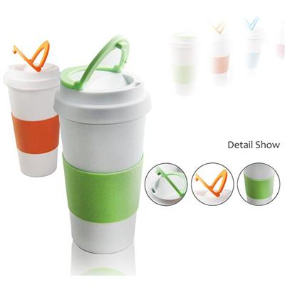 H456 500ML Coffee Mug With Pull-tab Drinking Water Bottle For Easy Taking