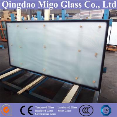 3.2mm 4.0mm Tempered Solar Collector Glass With Black Dots Frame