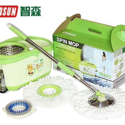 Green Foot Hand Pressure Spin Mop