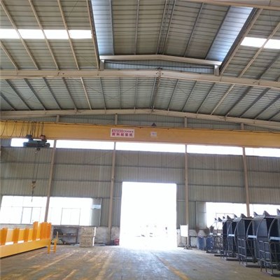 LDA Steel Structure Workshop Roof Traveling Single Girder Overhead Crane With Hoist Lifting Equipment