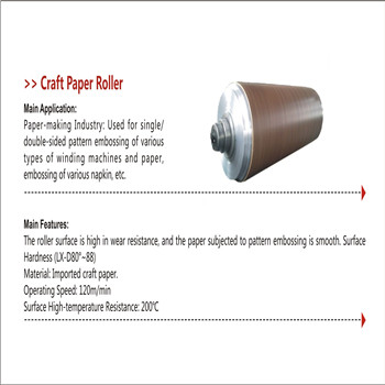 Craft paper roller for single-sided/double-sided pattern embossing