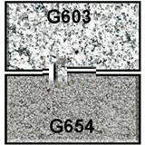 G603 and G654 granite 