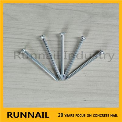 Galvanized Grooved Concrete Steel Nails, With Flat Head, Fluted Shank, Diamond Point, Large Size To Small Size, High Carbon Steel, 20 Years Factory, China Factory, Reliable Manufacturer