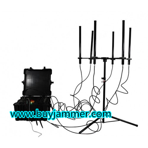 160W 4-8bands High Power  up to 1000m Drone Jammer