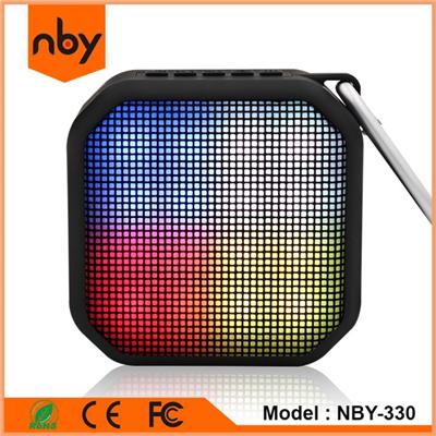 NBY-330 Outdoor Cube Waterproof Bluetooth Speaker with LED light