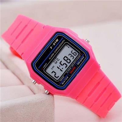 Cheaper Price Rubber Plastic Watch For Women Ladies Digital Watches