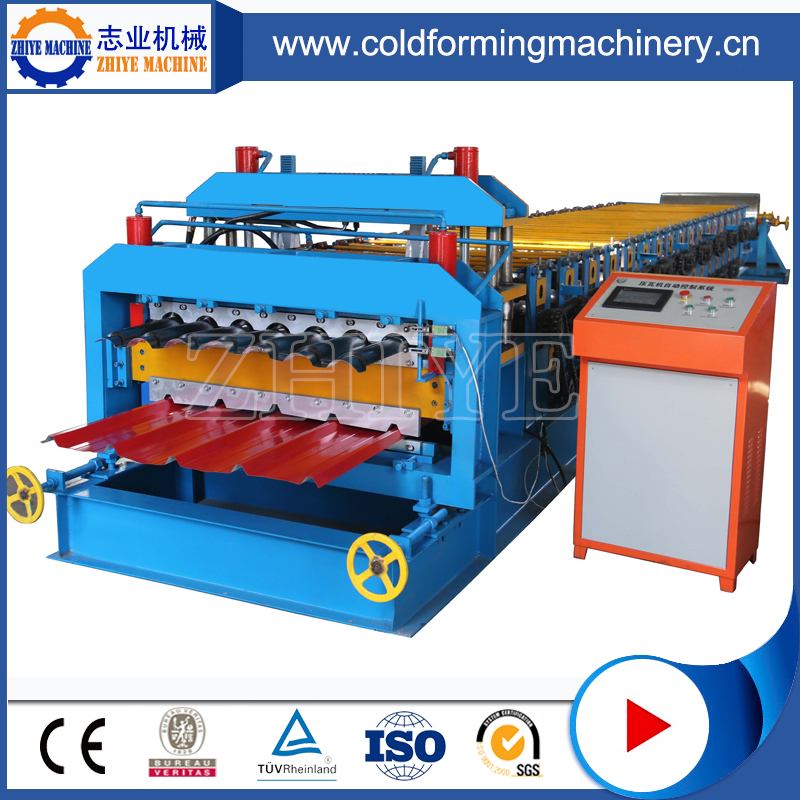 Auto Double Layer Steel Metal Roofing Sheet Roll Forming Line