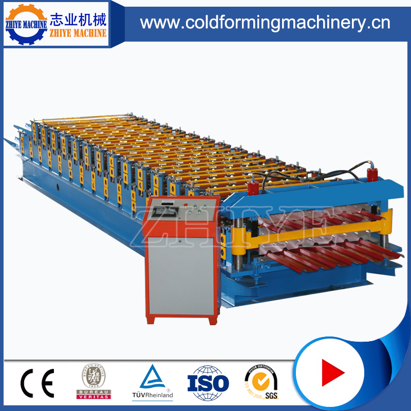 Plc Controlling Double Layer Wall Or Roof Cold Forming Machinery