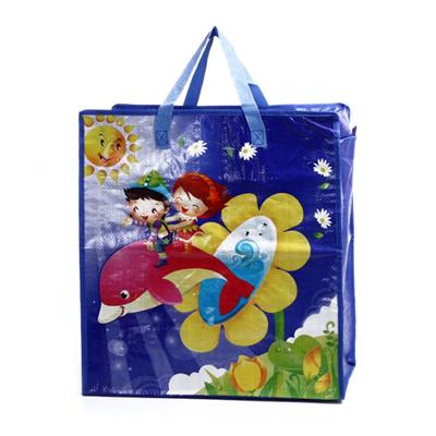 Nonwoven tote bags, laminated with printed logo 