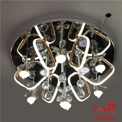 Contemporary Flush Chandelier Style Ceiling Lights For Living Room And Office