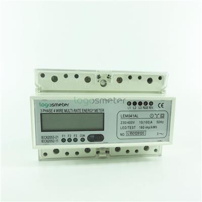 3 Tariffs Metering With Far Infrared And Rs485 Communication Three Phase Energy Meter Din Rail Type