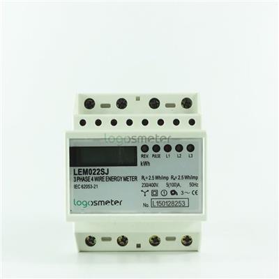 4P Ultra-thin Type Three Phase Electronic Din Rail Energy Meter