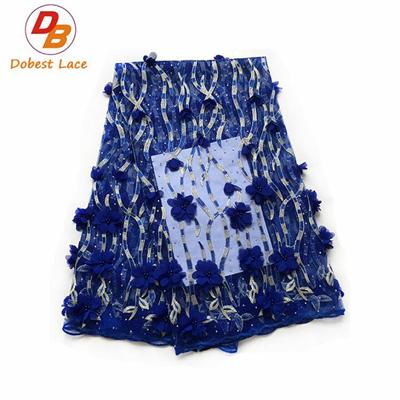 3D Lace Fabric Beads Bridal