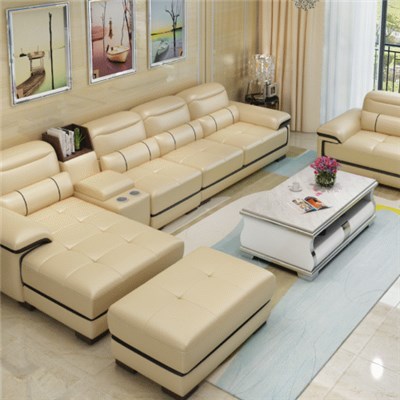 Cheapest Italy Leather Lounge Sectional Reclining Corner Sofa