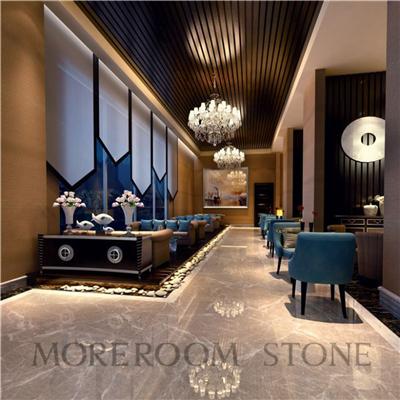 Grade A Natural Marble Look Polished Light Grey Floor Tiles