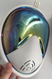 fashion snorkel mask full face with plating effect 
