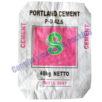 white color PP woven cement sack factory 