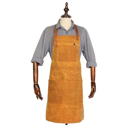 Vintage Style Waxed Canvas Brown Butchers Apron