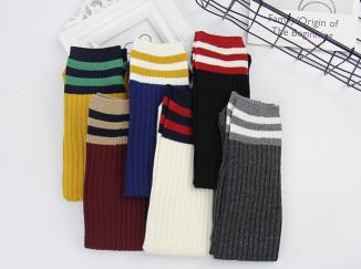 The new stripe cotton female socks/stockings,Heap heap socks