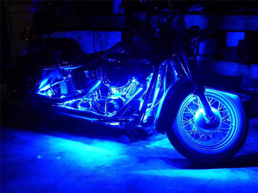 Motorcycle led lights- RGB LED-Control Car Light Atmosphere Strip Kits