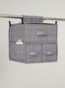 2 shelf  Printing accessory bag and hanging garment  organizer/closet with 3 drawers