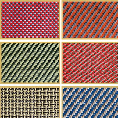 Carbon aramid fiber hybrid fabric