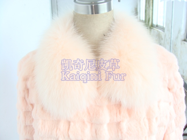 fox fur collars pink
