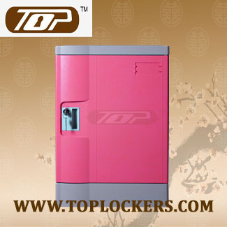 Four Tier School Lockers ABS Plastic, Pink Color